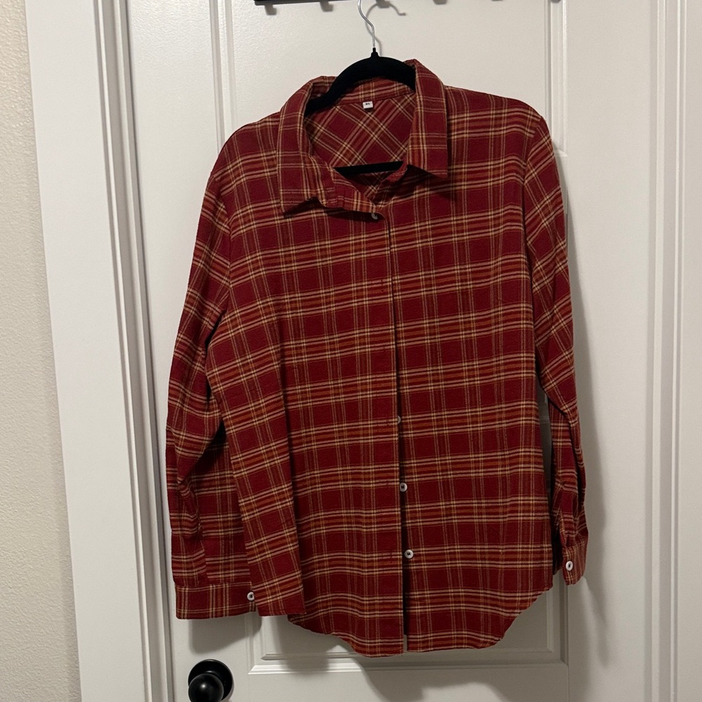 Women's Red Plaid Shirt